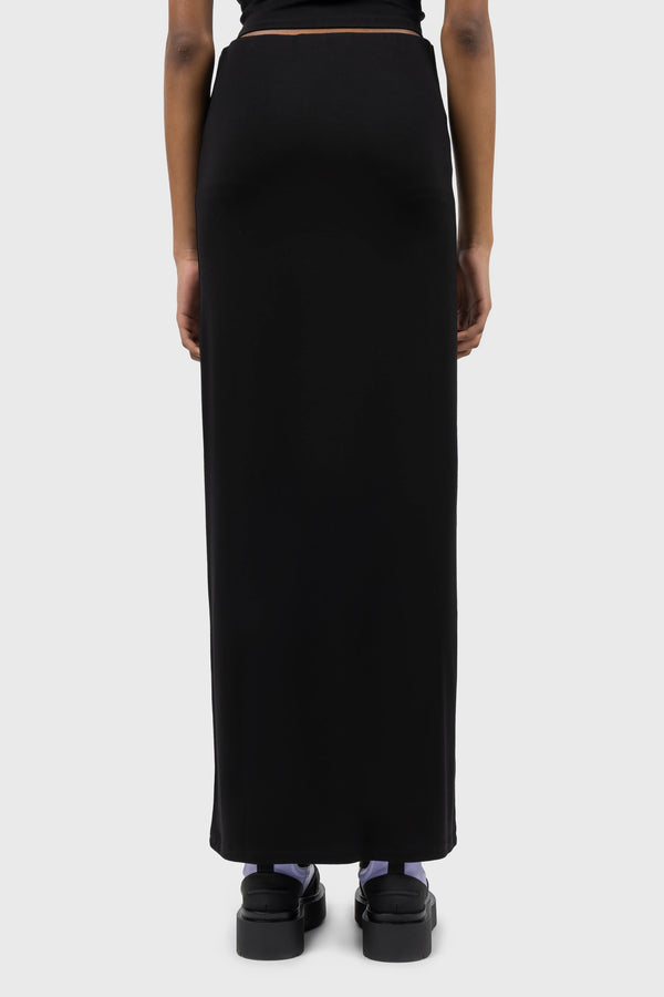 Nu In LOW RISE JERSEY COLUMN MAXI SKIRT