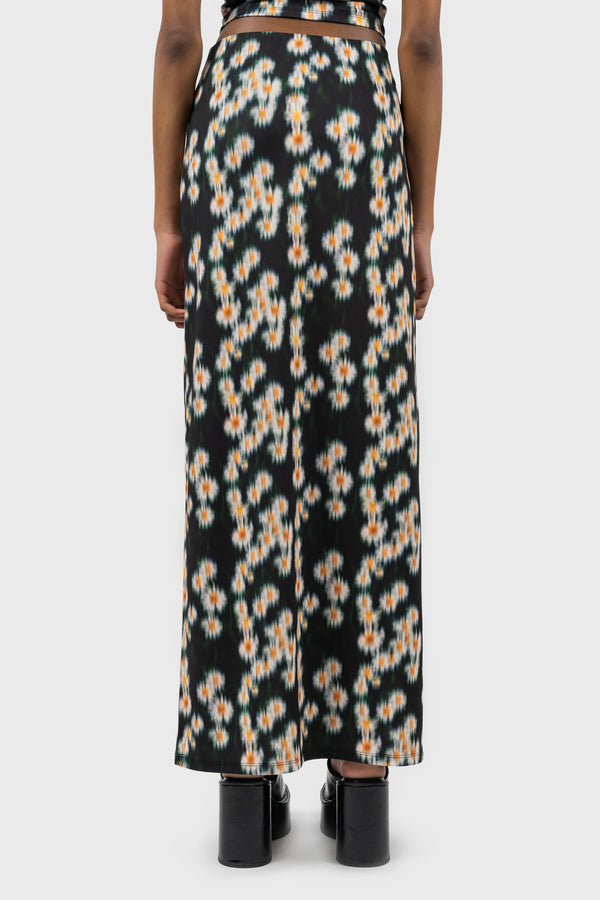 Nu In LOW RISE JERSEY COLUMN MAXI SKIRT