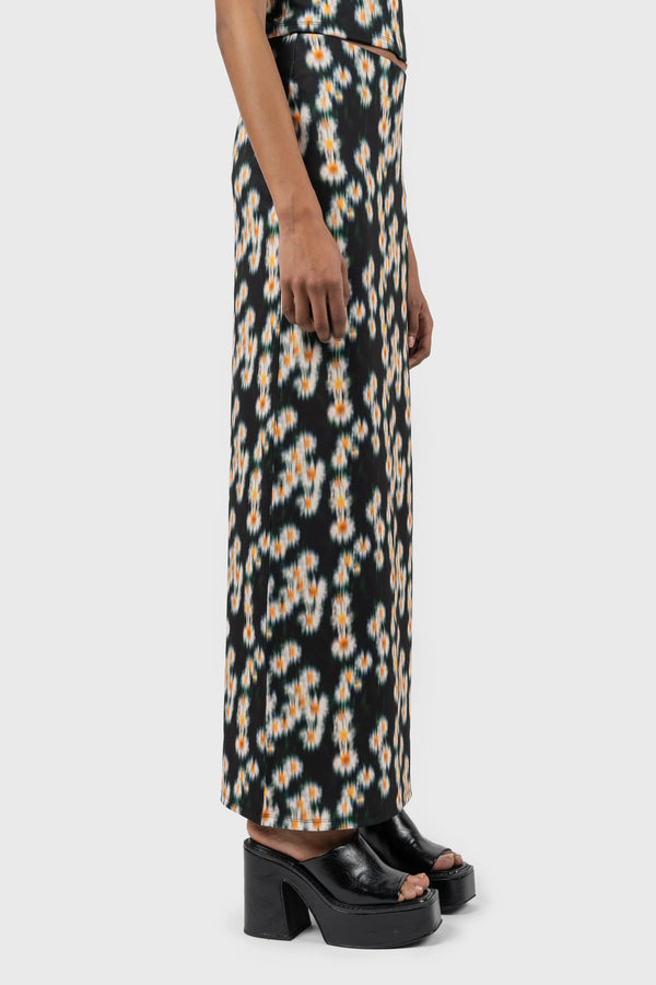 Nu In LOW RISE JERSEY COLUMN MAXI SKIRT