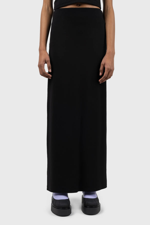 nu in LOW RISE JERSEY COLUMN MAXI SKIRT