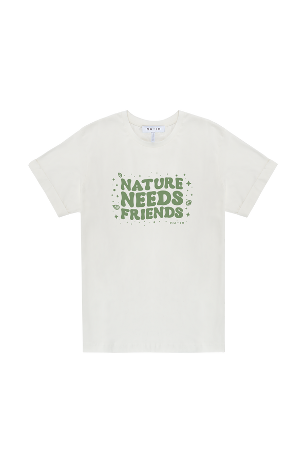nu in NATURE FRIENDS ROLL-UP SLEEVES T-SHIRT