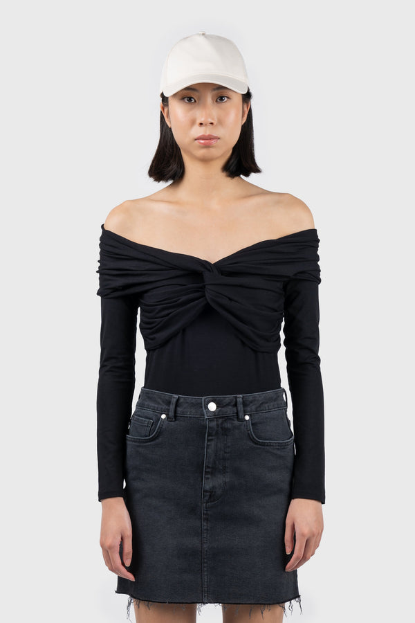 Nu In OFF THE SHOULDER JERSEY BODYSUIT