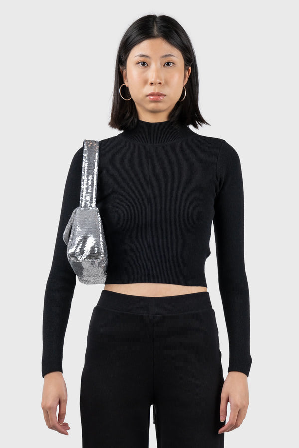 Nu In OPEN BACK KNIT TOP