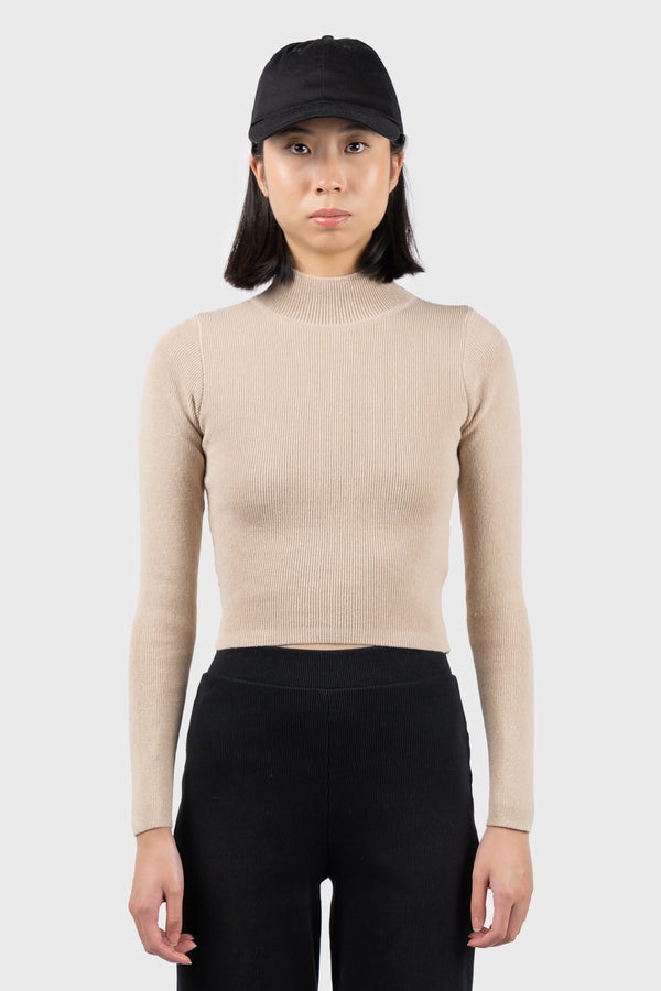 Nu In OPEN BACK KNIT TOP