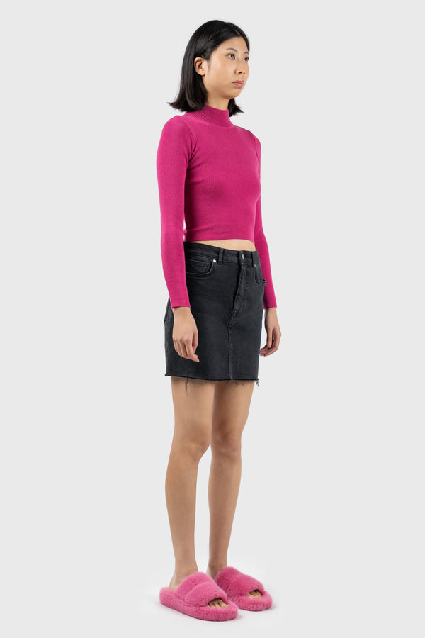 Nu In OPEN BACK KNIT TOP