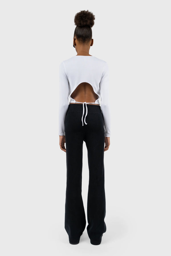 Nu In OPEN BACK LONG SLEEVE TOP