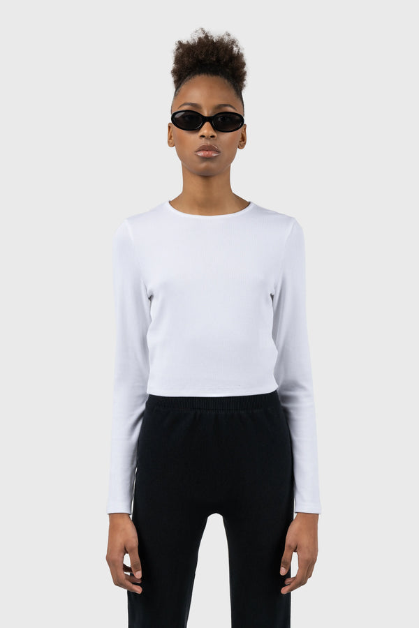 Nu In OPEN BACK LONG SLEEVE TOP