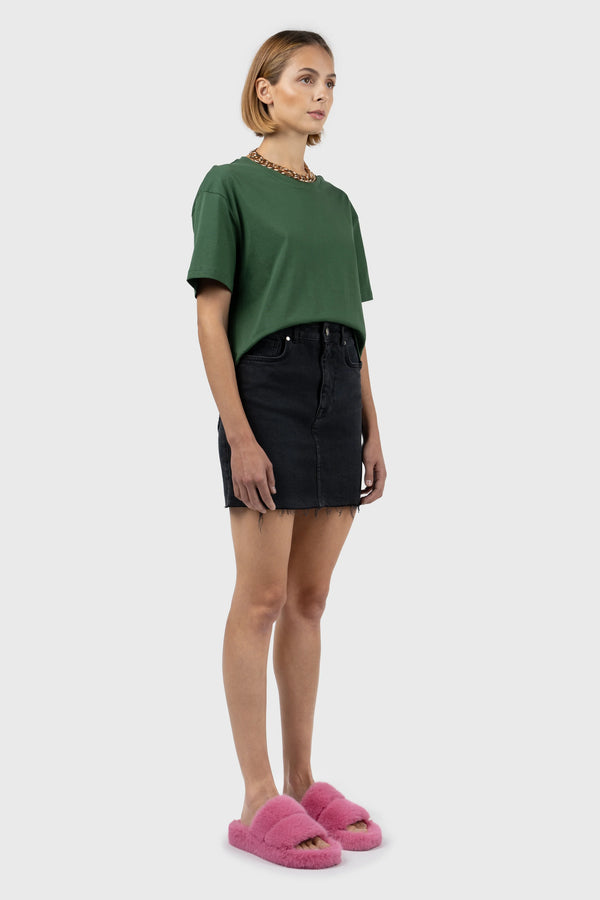 Nu In OVERSIZE DROPPED SHOULDERS CROPPED T-SHIRT