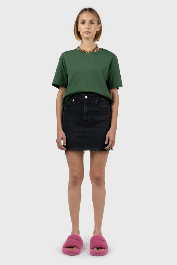 nu in OVERSIZE DROPPED SHOULDERS CROPPED T-SHIRT