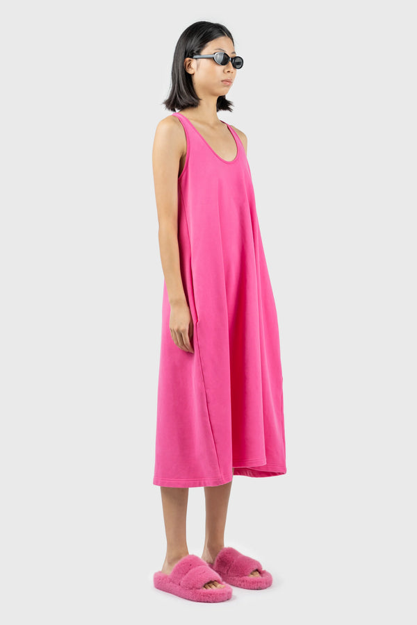 Nu In PINK HEAVYWEIGHT JERSEY DRESS