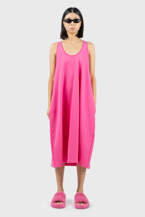 nu in PINK HEAVYWEIGHT JERSEY DRESS