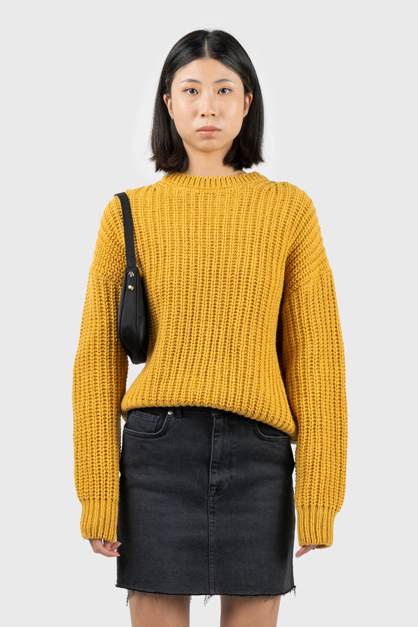 Nu In RECYCLED CHUNKY KNIT SWEATER