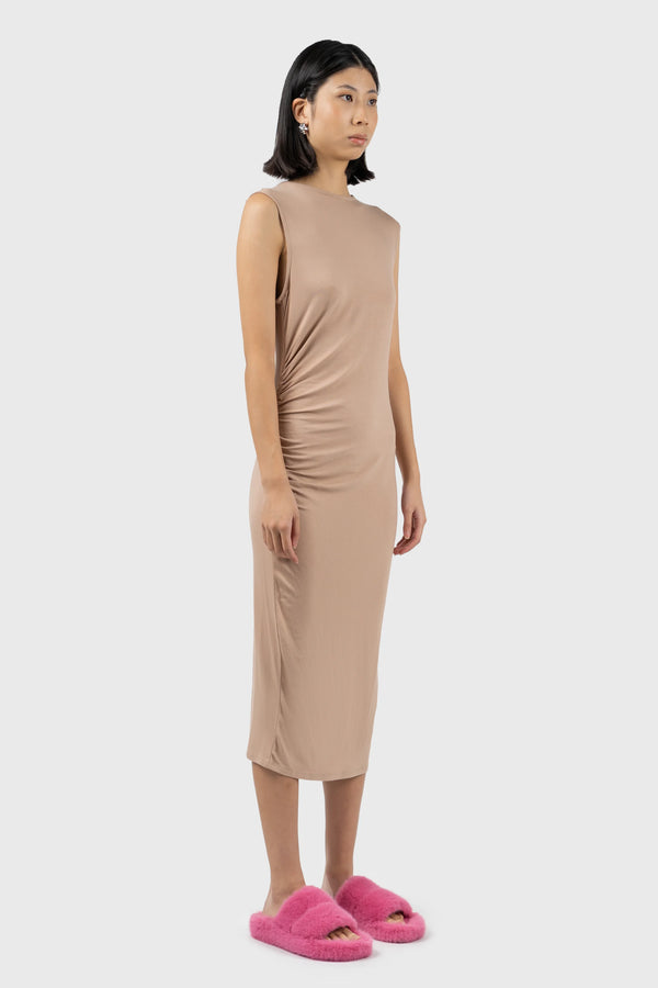 Nu In RUCHED DETAIL MIDI DRESS