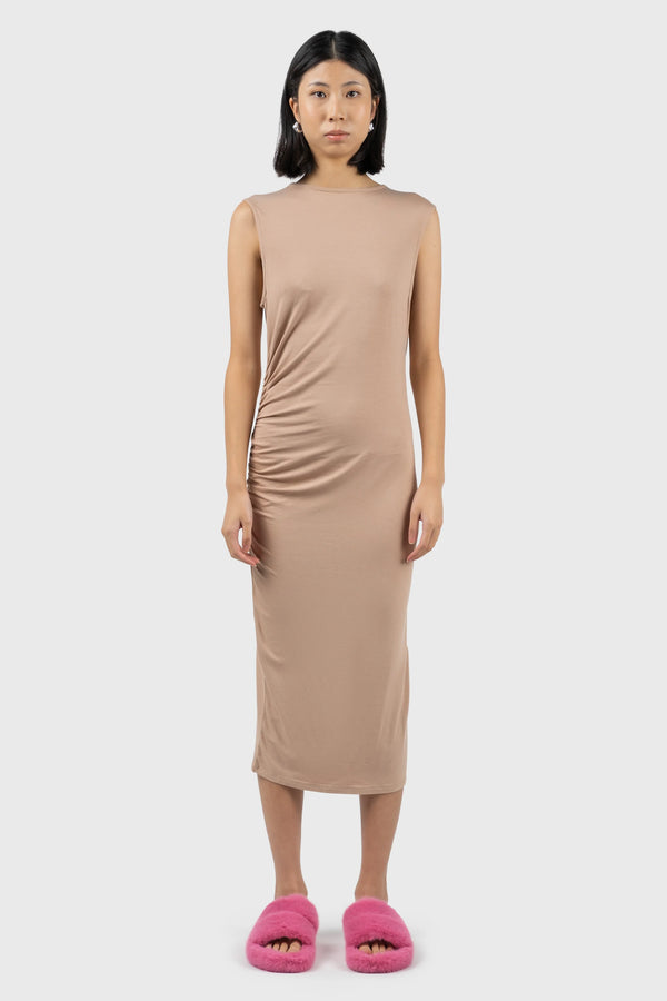nu in RUCHED DETAIL MIDI DRESS