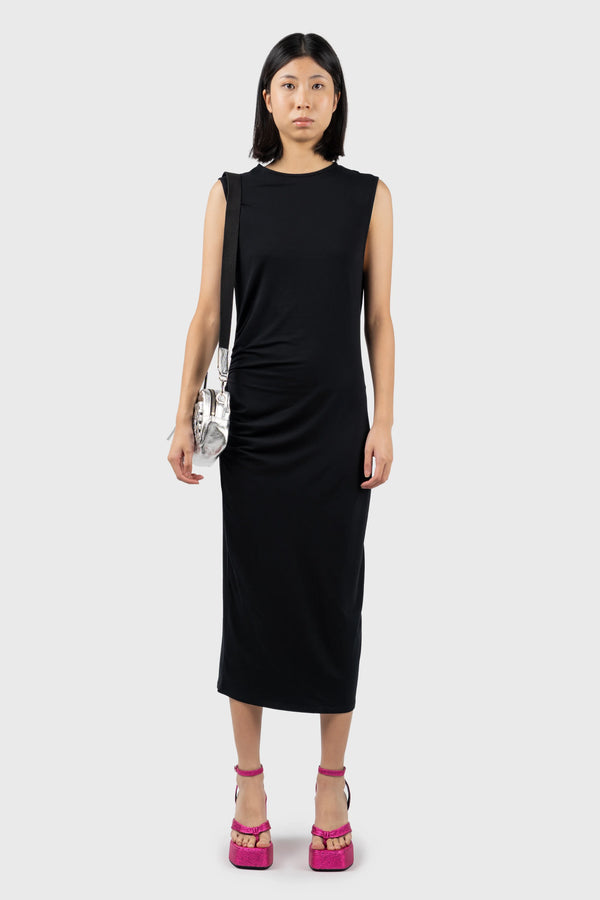 nu in RUCHED DETAIL MIDI DRESS