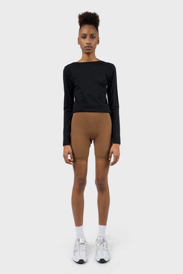 nu in SCOOP BACK LONG SLEEVE TOP