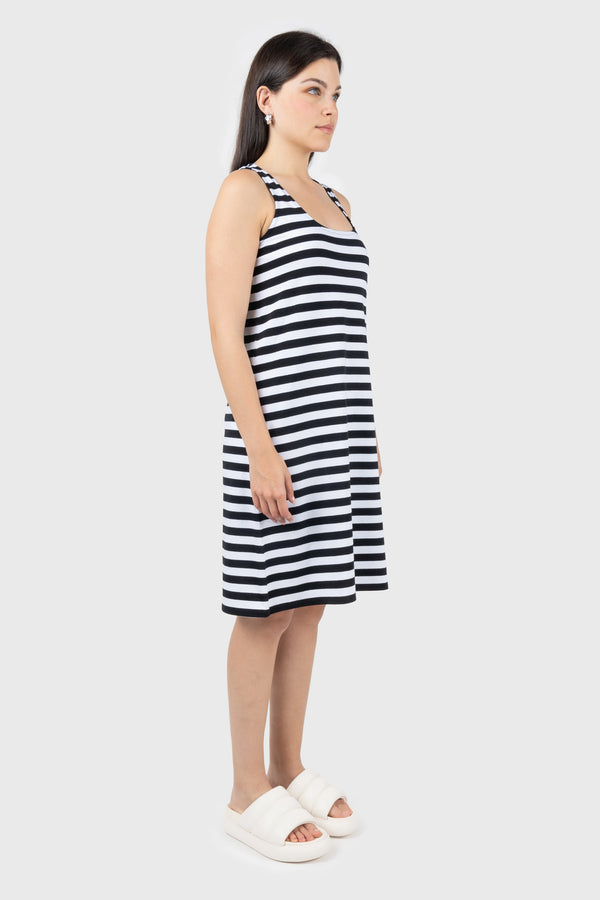 Nu In SCOOP NECK SWING MINI DRESS