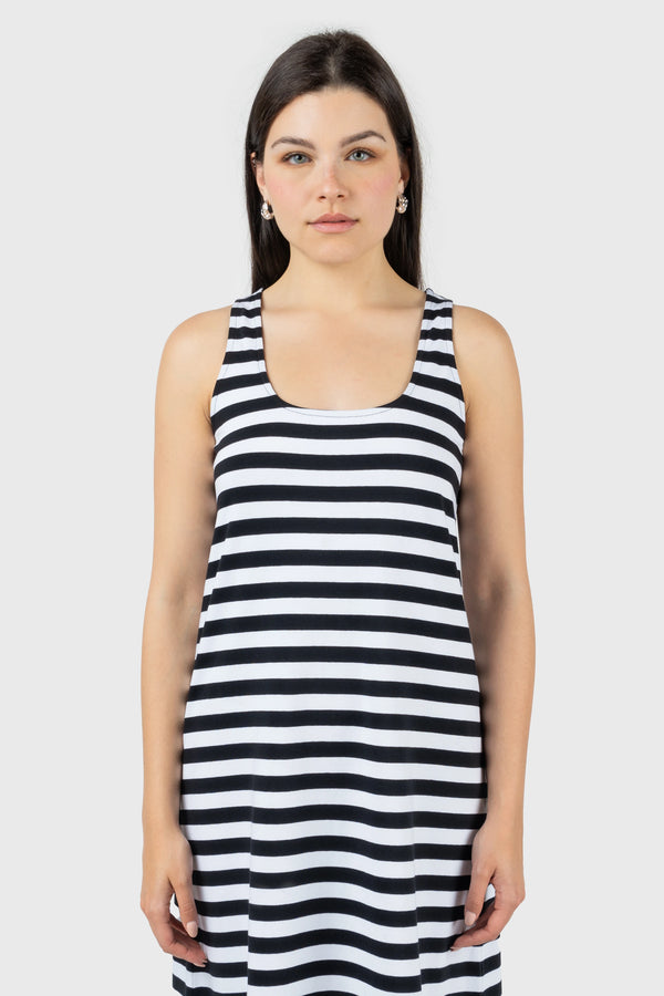 Nu In SCOOP NECK SWING MINI DRESS