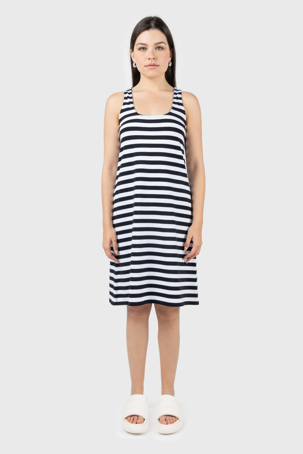 nu in SCOOP NECK SWING MINI DRESS