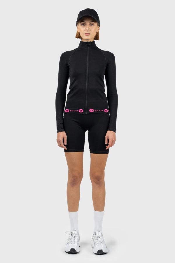 nu in SEAMLESS ZIP THROUGH LONG SLEEVE JACKET