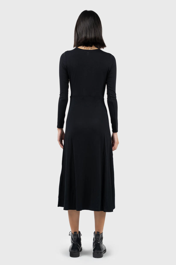 Nu In SIDE SLIT DRAPED DRESS