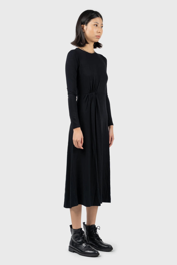 Nu In SIDE SLIT DRAPED DRESS