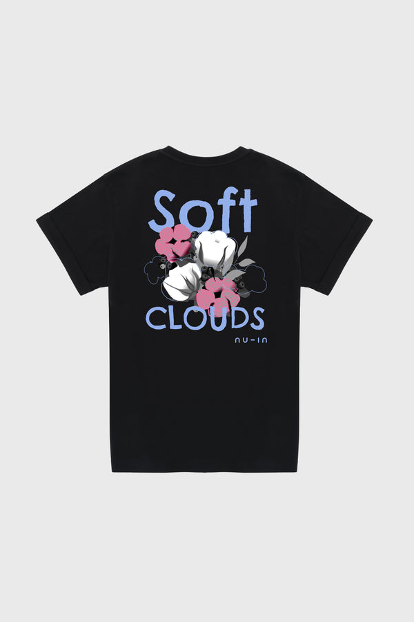 Nu In SOFT CLOUDS ROLL-UP SLEEVES T-SHIRT
