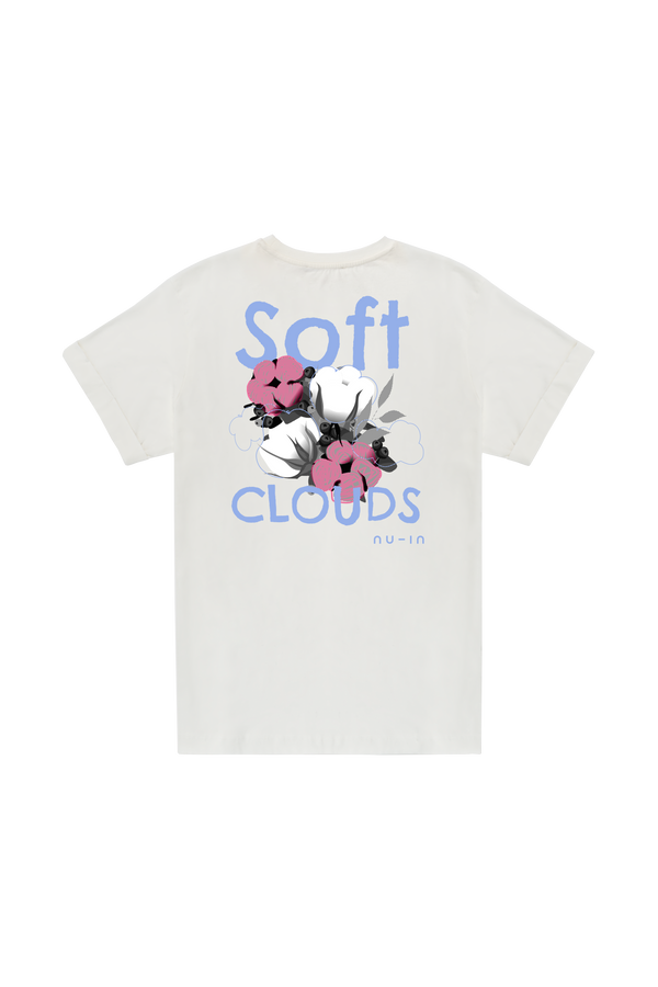 nu in SOFT CLOUDS ROLL-UP SLEEVES T-SHIRT