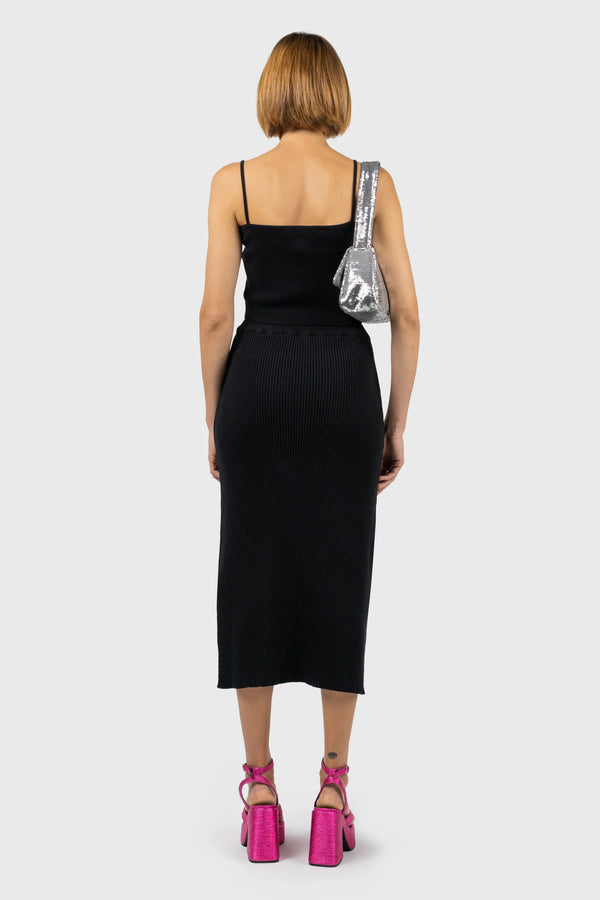 Nu In STRAP DETAIL KNIT CAMI TOP