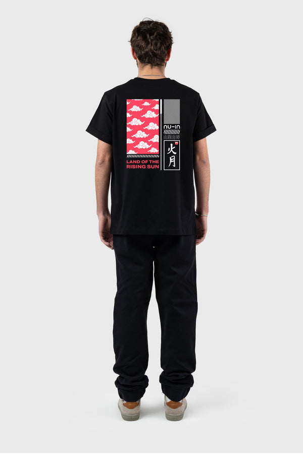 Nu In THE RISING SUN ROLL-UP SLEEVES T-SHIRT