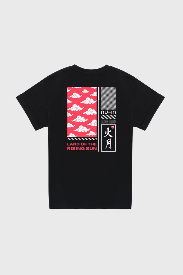 Nu In THE RISING SUN ROLL-UP SLEEVES T-SHIRT