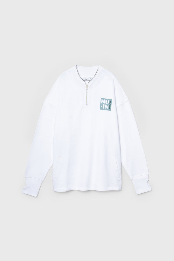 nu in VAL D'ISERE PRINT HALF ZIP FLEECE PULLOVER