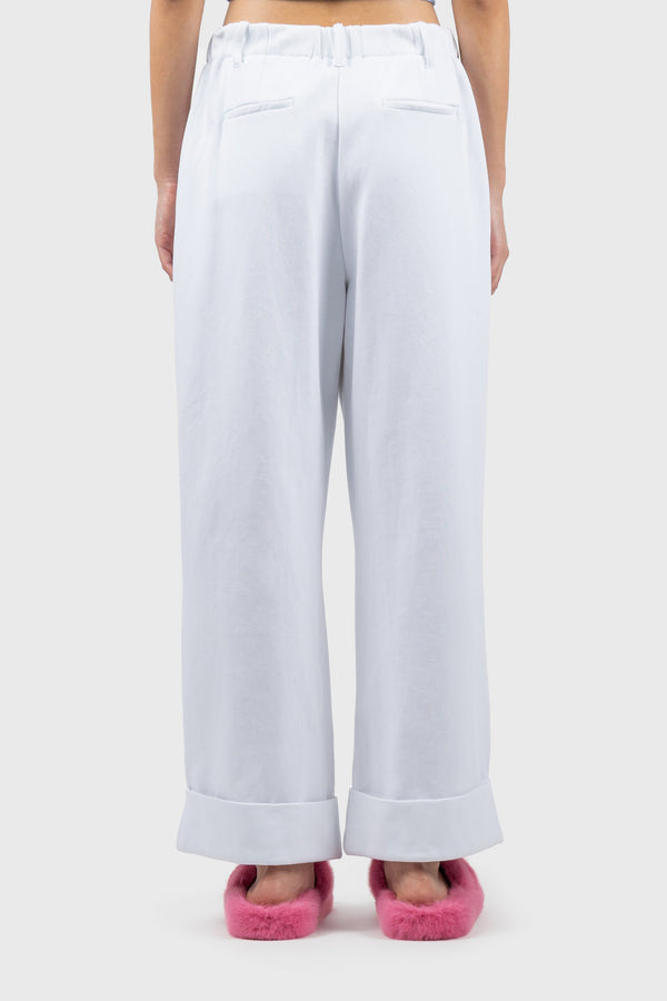 Nu In WIDE LEG JERSEY TROUSERS