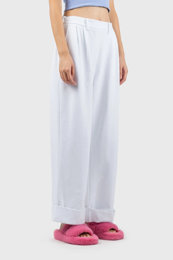 Nu In WIDE LEG JERSEY TROUSERS