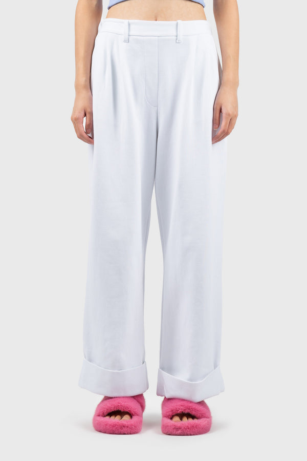 nu in WIDE LEG JERSEY TROUSERS
