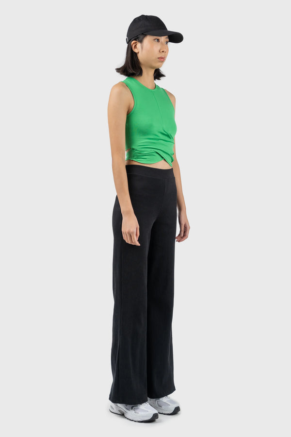 Nu In WRAP DETAIL CROPPED JERSEY VEST