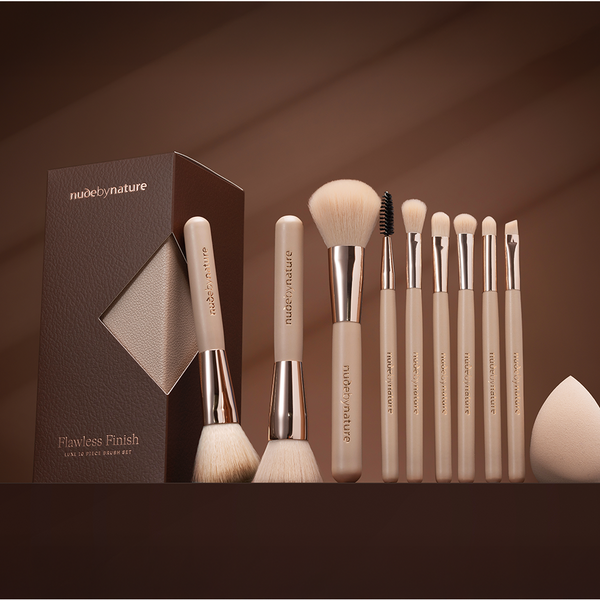 Nude By Nature Flawless Finish Luxe 10 Piece Brush Set