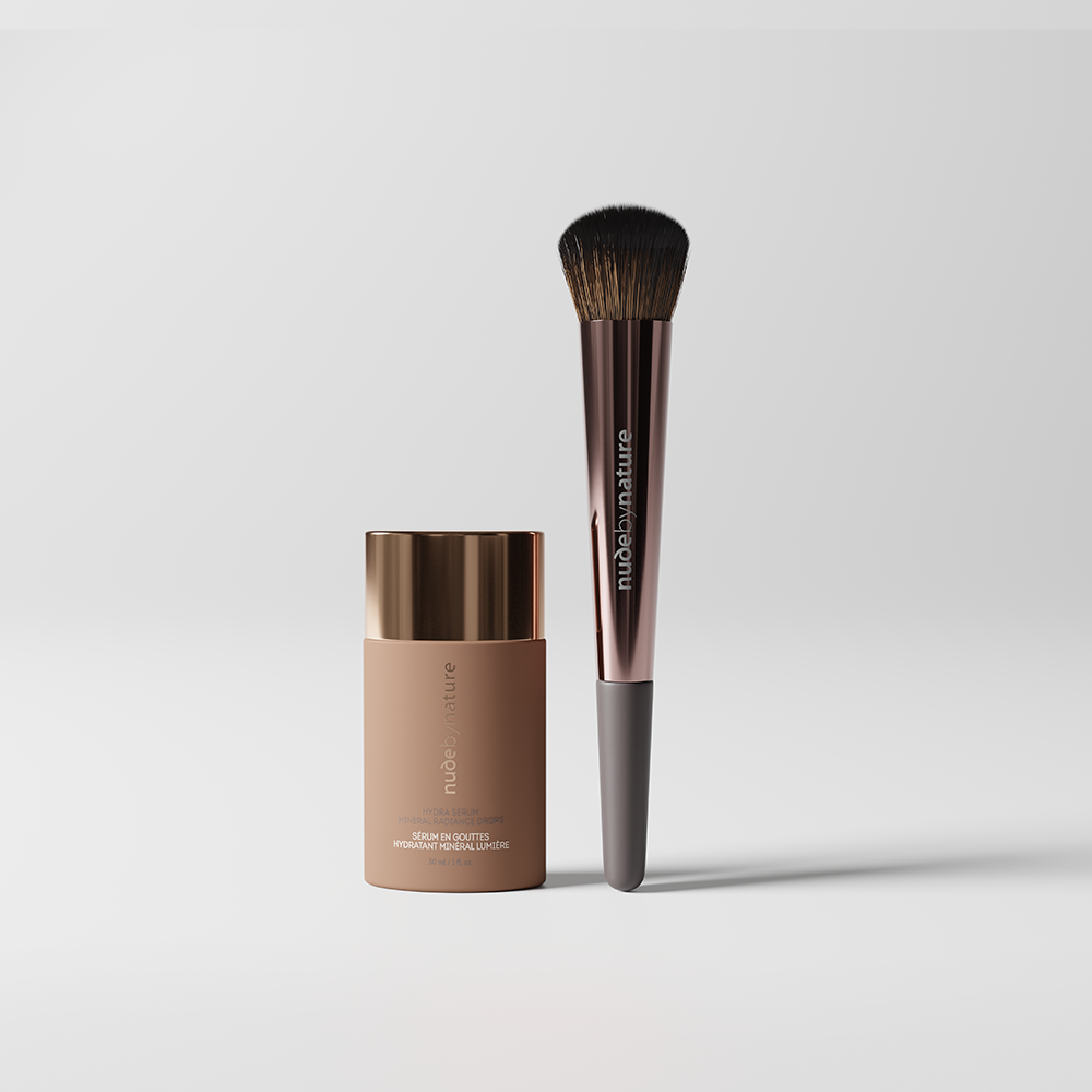 nude by nature Hydra Serum Mineral Radiance Drops & Brush Duo
