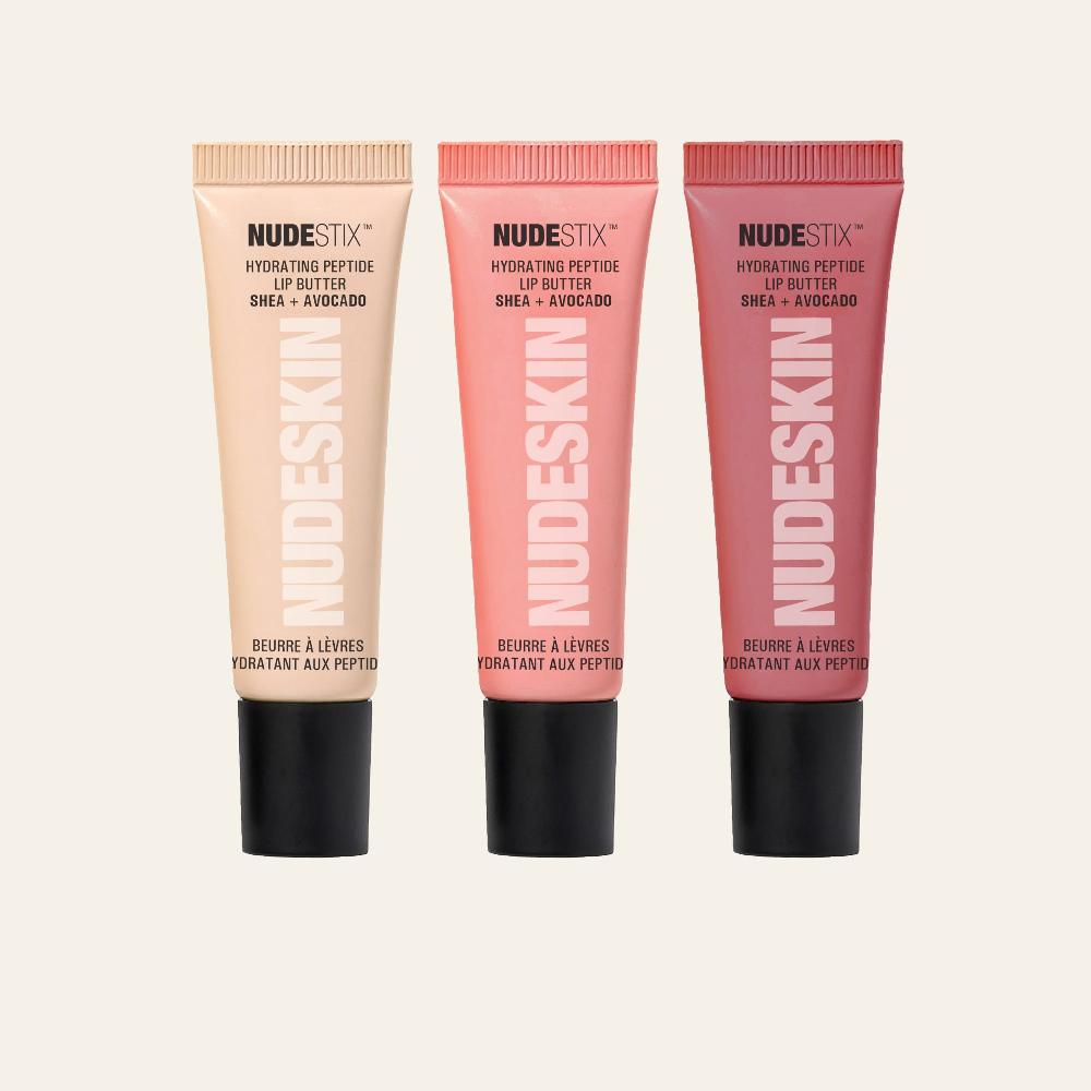nudestix Hydrating Peptide Lip Butter Tint Set (3-Piece Kit)