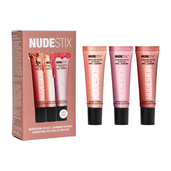 Nudestix Nudeglow Lip Set Hydrating Peptide 3-Piece Set