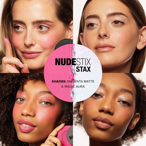 Nudestix NUDESTIX Pink Glow - 2 Pieces STAX Set - Magic Aura Magenta Matte