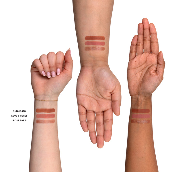 Nudestix NUDESTIX Sunkissed Glow - 3 Pieces STAX Set - Love & Roses Sunkissed Boss Babe