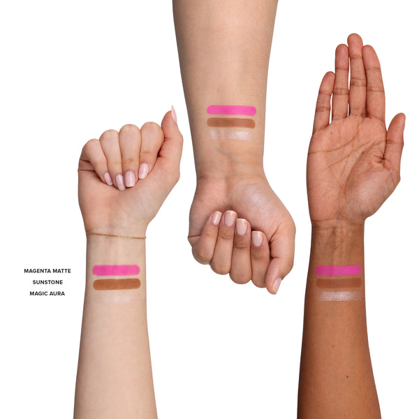 Nudestix NUDESTIX Sunpink Glow - 3 Pieces STAX Set - Magic Aura Magenta Matte Sunstone
