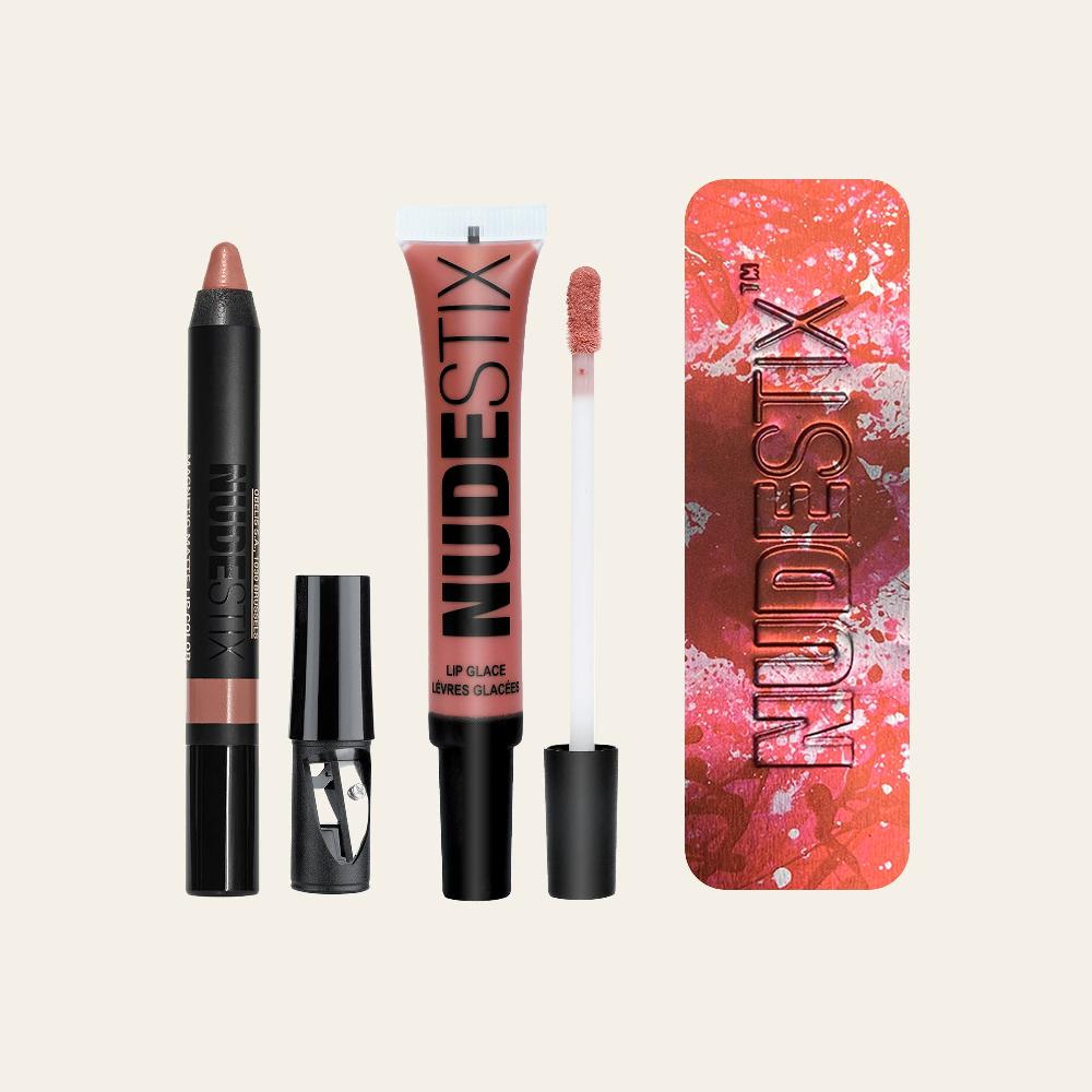 nudestix Protect Perfect + Plump Lip Kits - MLBB in Nude