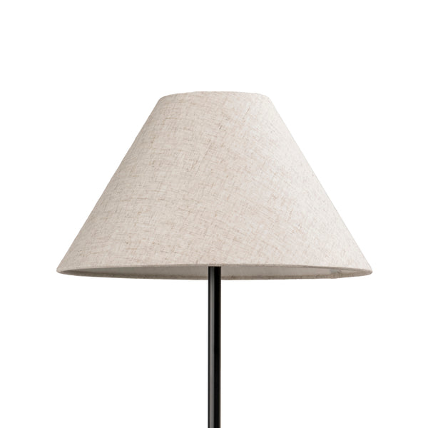 Nuloom 38-inch Marble/Iron Torchiere Table Lamp Black