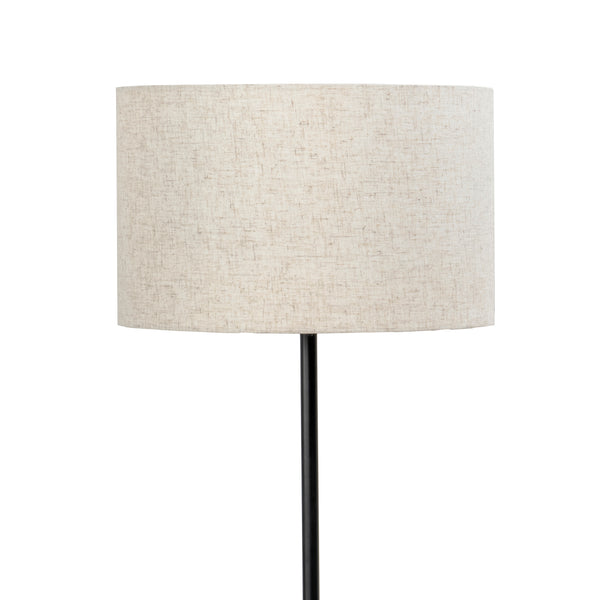 Nuloom 60-inch Marble/Iron Modern Tray Floor Lamp Black