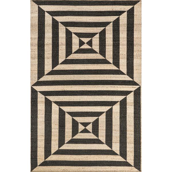 nuloom Aleetza Modern Jute Blend Area Rug Dark Gray