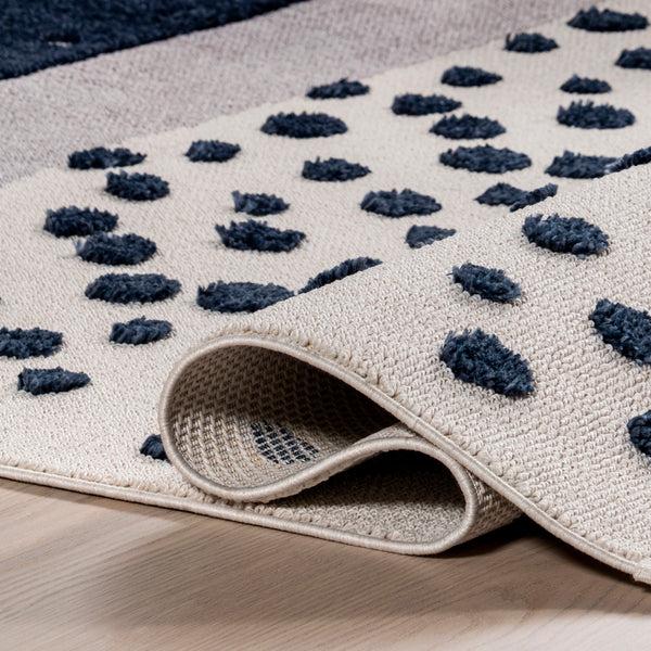 Nuloom Alena Starry Night High-Low Kids Tasseled Area Rug Blue