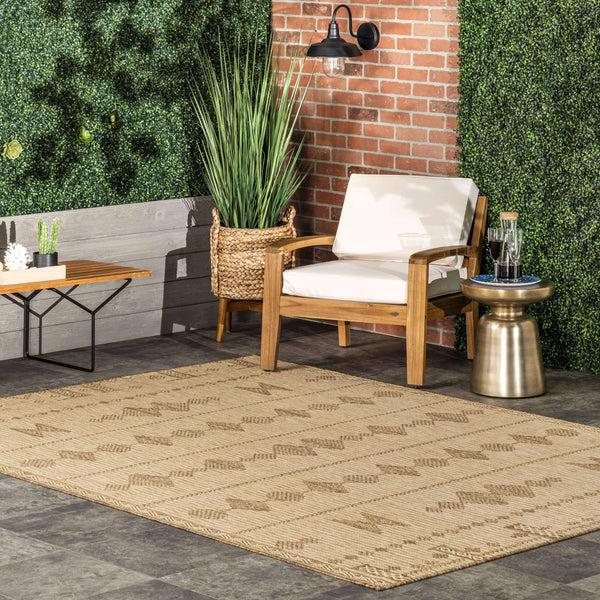 Nuloom Alexandra Aztec Indoor/Outdoor Area Rug Charcoal