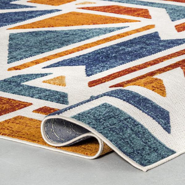 Nuloom Alexia Contemporary Geometric Indoor/Outdoor Area Rug Rust